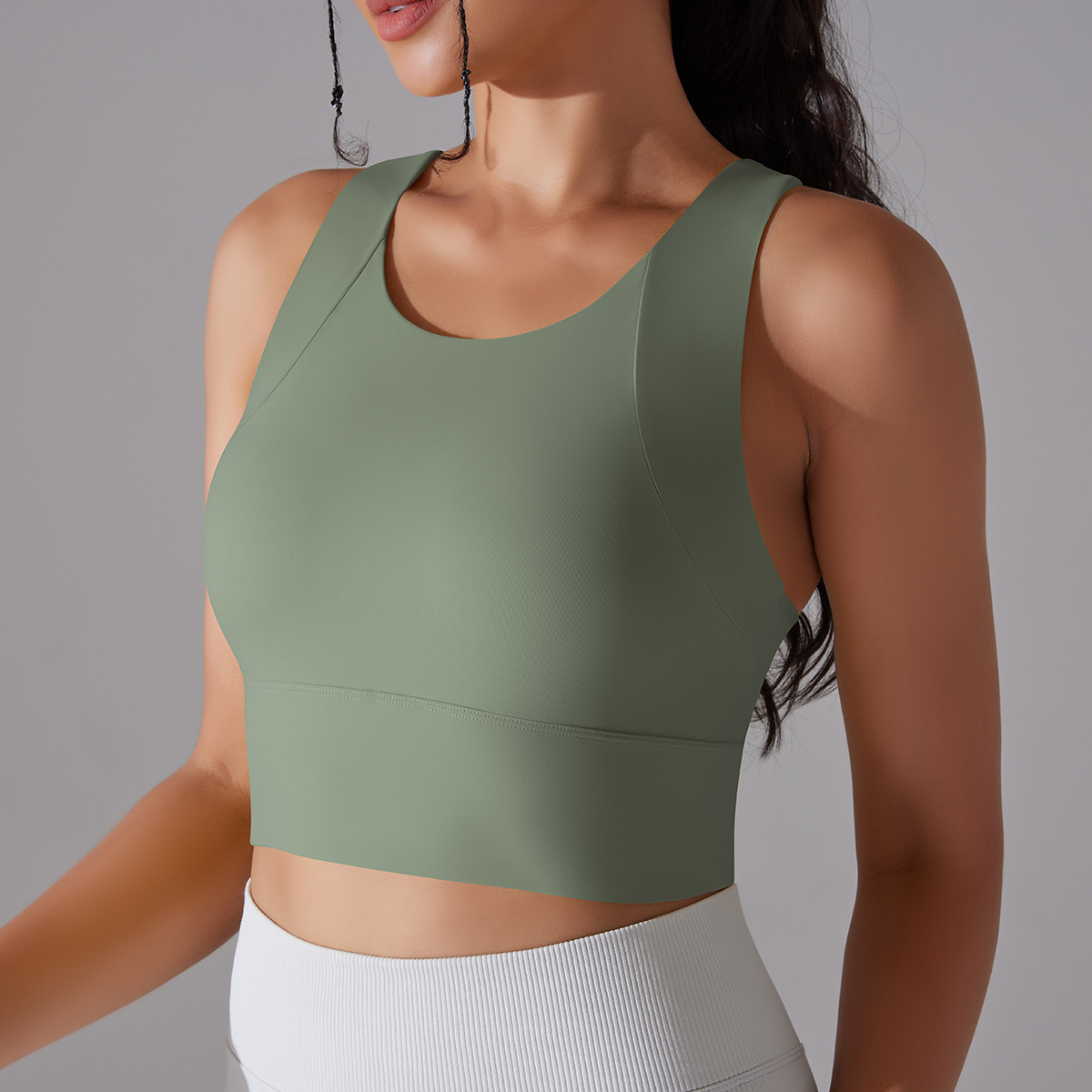 Internet celebrity fixed Cup one-piece yoga clothes vest cohesion curve sports underwear Slimming Beauty back fitness bra