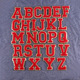 8cm red 26 letters set