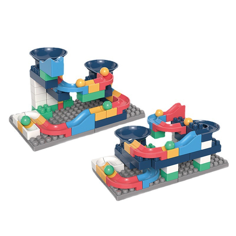 Wholesale ground push compatible with Lego small particle building blocks assembling creative toys children assembling small gifts night market stall