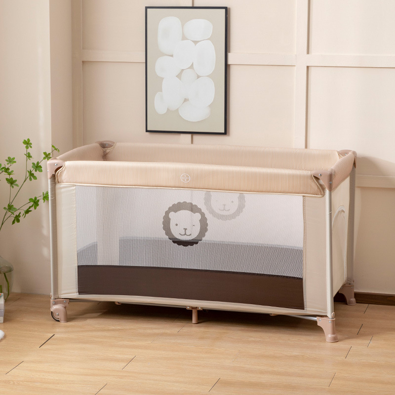 Cross-border Crib Portable Portable Foldable Newborn Movable Baby Bed Game Bed with Mosquito Net