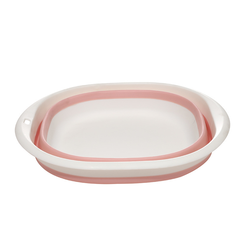 Foldable square washbasin travel household large small size portable plastic folding washbasin baby basin laundry basin