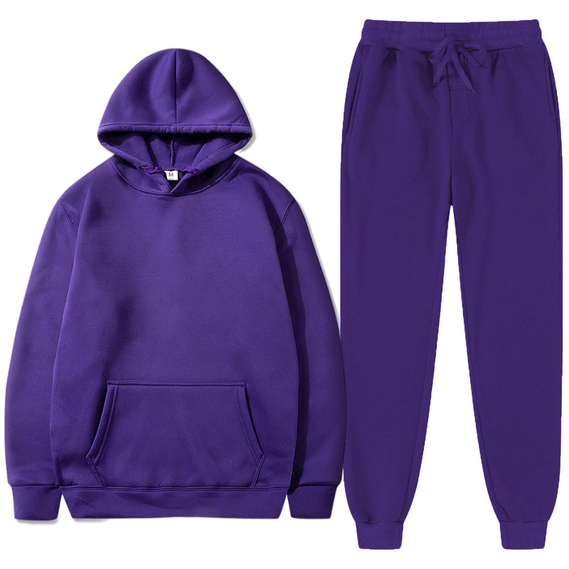 Foreign trade best selling in autumn and winter to figure hooded sports sweater men and women couples leisure hoodie plus velvet warm suit