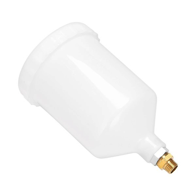 Paint spray gun inner tooth pot White White POM manual spray gun oil pot oil cup oil pot 600ml with a joint
