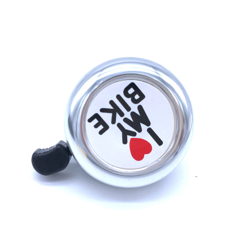 Mountain Bike Bell Bicycle New Mini Red Heart Bell Riding Supplies Decoration Aluminum Alloy Bell Horn
