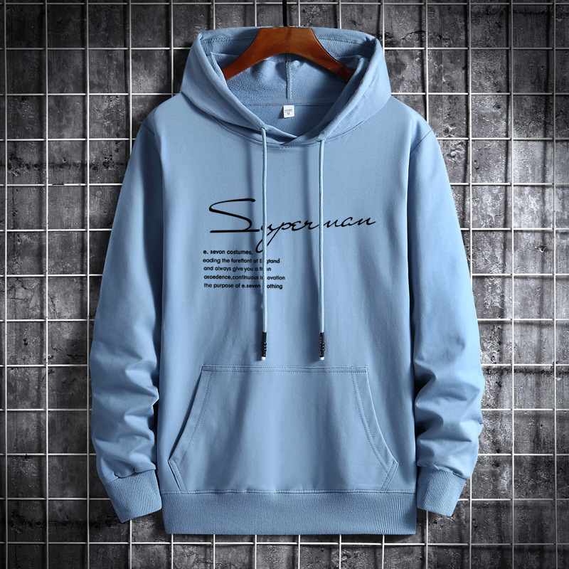2021 New Spring and Autumn Sweater men's hooded trendy Korean style handsome loose student pullover hoodie jacket
