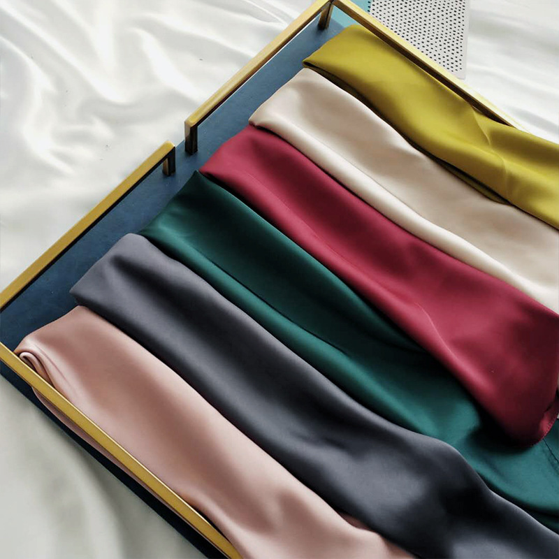 Solid Color 70 Small Square Scarf Women's Plain Color Simple All-match Spring and Summer Professional Bank Stewardess Small Scarf Hot Selling