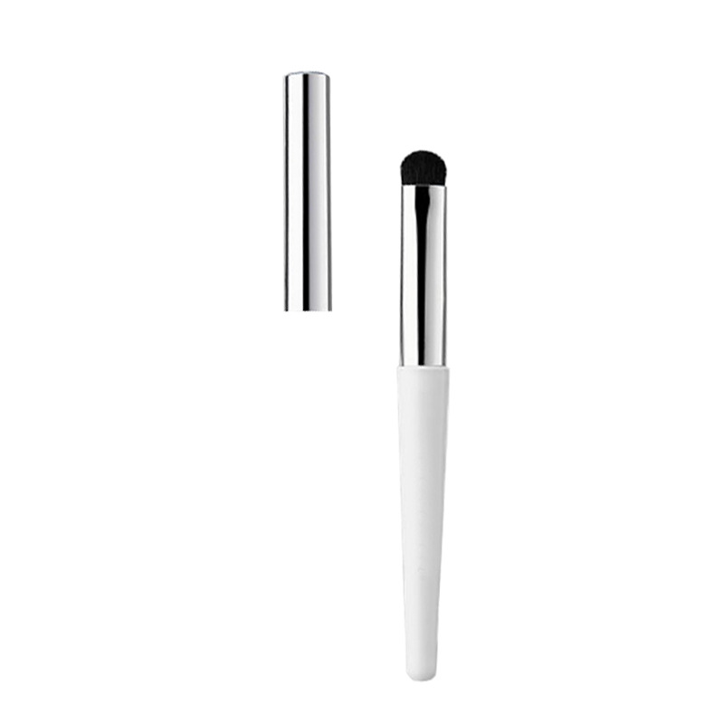 fil931 Wooden Handle Round Head Lip Brush Portable Beauty Makeup Tool small size Makeup Brush with Cover Customization