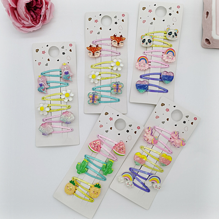 Cross-border new cute cartoon BB clip children's broken hairpin girls baby small hairpin headdress children's hairpin wholesale
