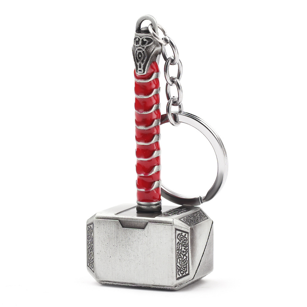 Cross-border Amazon New Products List European and American Film and Television Avengers Around Thor's Hammer Keychain Bottle Opener