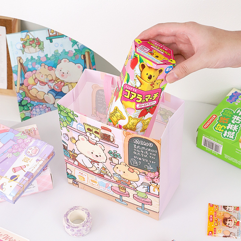 Non-woven Toy Snack Gift Bag Children's Small High-end Sense Handbag Shopping Environmental Protection Bag Hand Gift Bag