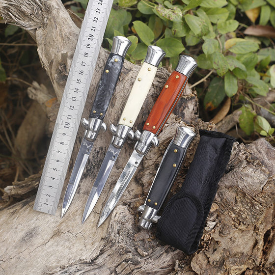 Mafia portable folding knife outdoor self-defense portable high hardness camping tactics survival folding knife with mud dragon cover