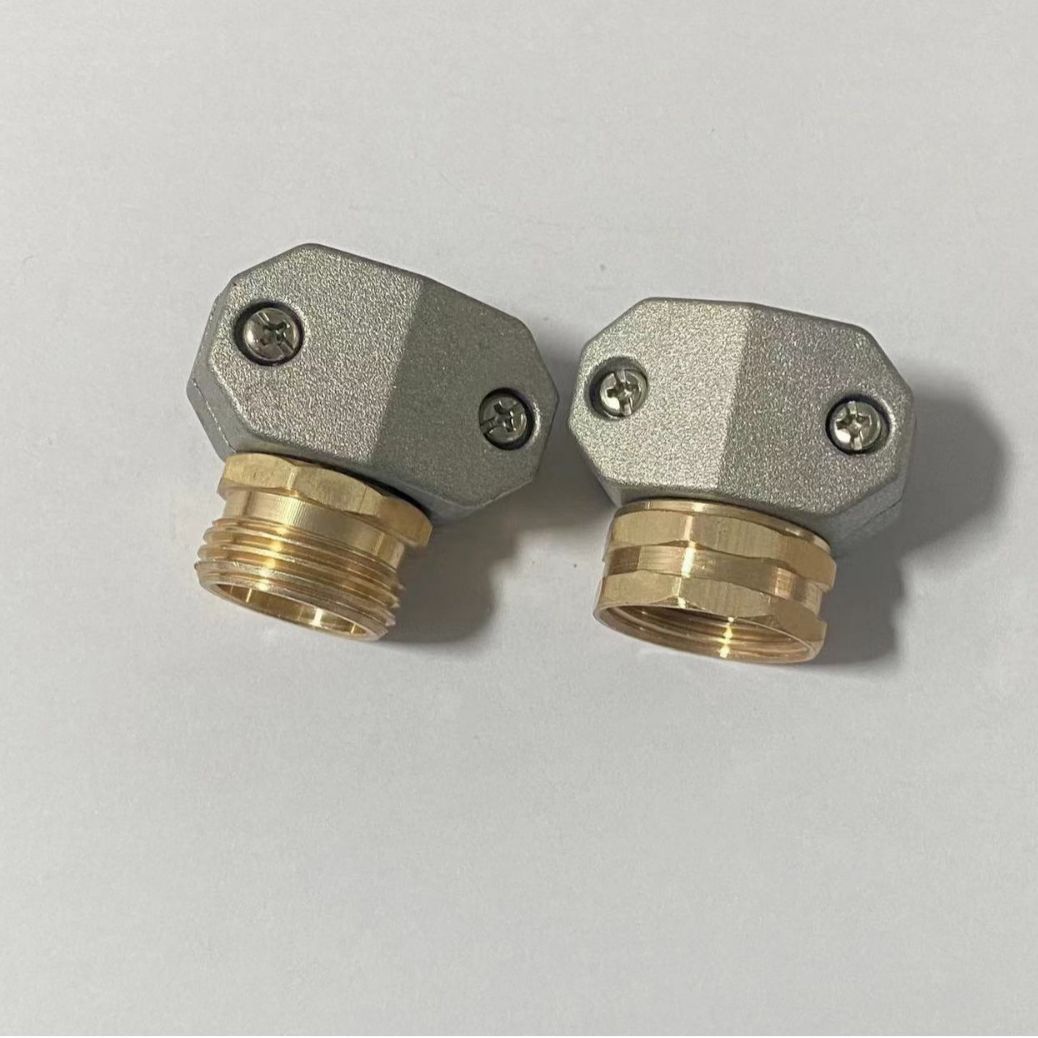 Garden Tool Connector Amazon Hot Sale Zinc Aluminum 5/8-3/4 Garden Hose Connector Water Pipe Connection Repairer