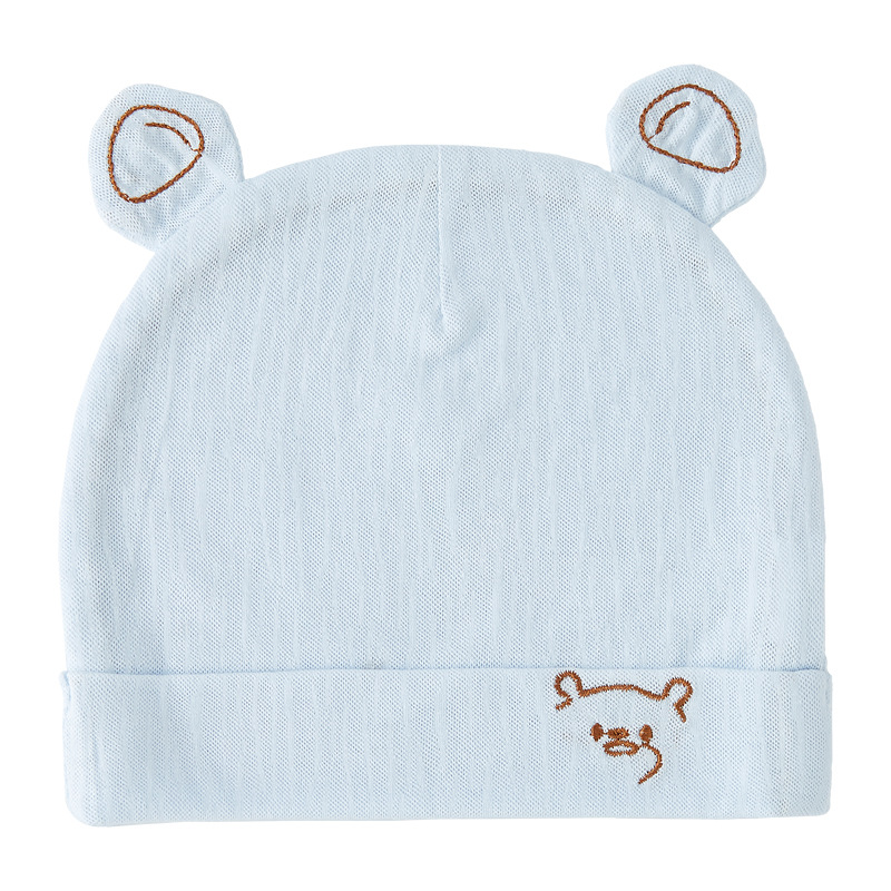 Newborn Baby Fetal Cap Spring and Autumn Summer Cotton Thin 0 Men's and Women's Baby 3 Months Boneless Newborn Infant Hood