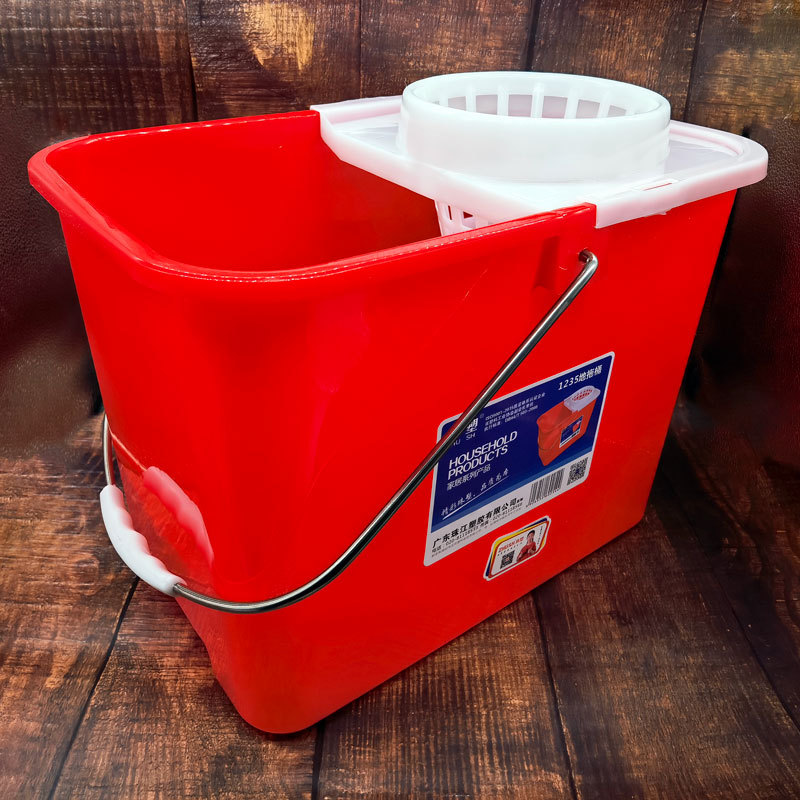 Zhujiang Brand Mop Bucket Mop Bucket Plastic Bucket Manual Squeeze Bucket Mop Bucket Cover Floor Drain