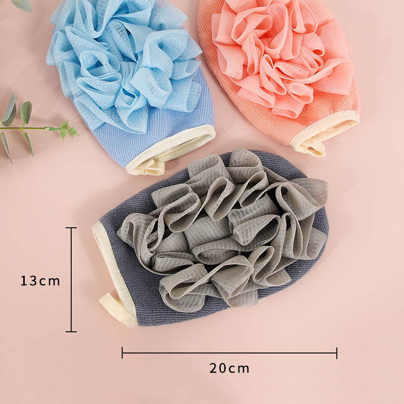 New double-sided thick strong household bath towel adult men and women bath towel decontamination artifact mud rubbing back gloves