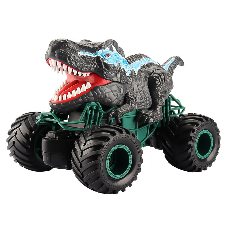 アマゾンの新商品の子供のおもちゃの恐竜のリモコンのオフロード車の覇王竜の三角竜は車を登ります。|undefined