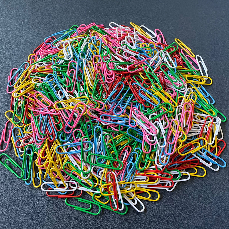Cross-border color paper clip curve 25mm28mm33mm pin folder folder multicolor 50mm color needle