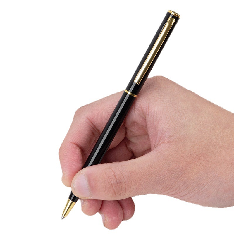 Hotel Meeting Business Gift Printing LOGO Engraving Rotating Small Xihua Mini Metal Small Gaoshi Advertising Pen