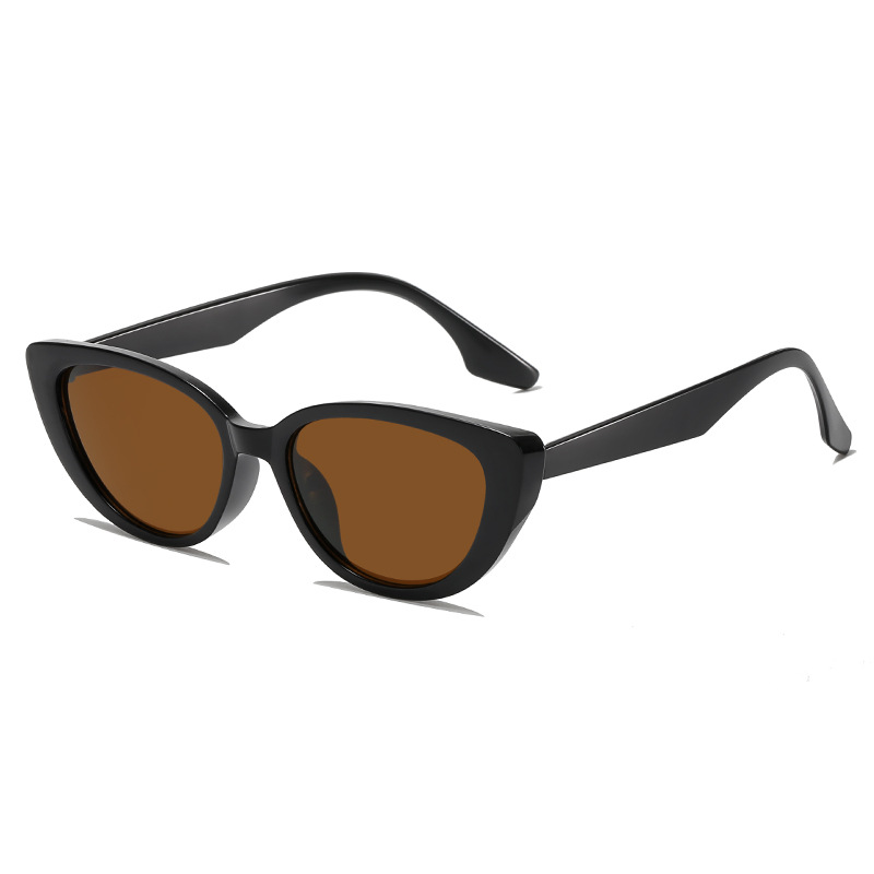 Pink cat's eye sunglasses women's brown summer high-grade new sunglasses men's sun protection net red retro fashion glasses