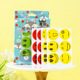 A box of 36 smiling faces (random color)