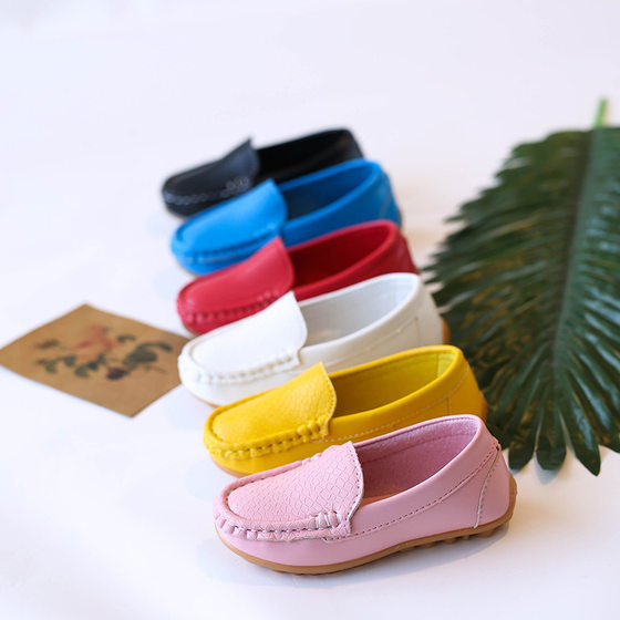 Children's Macaron Color Soft Bottom Bean Shoes Casual All-match Toddler Shoes for Boys and Girls in Spring and Autumn 2023