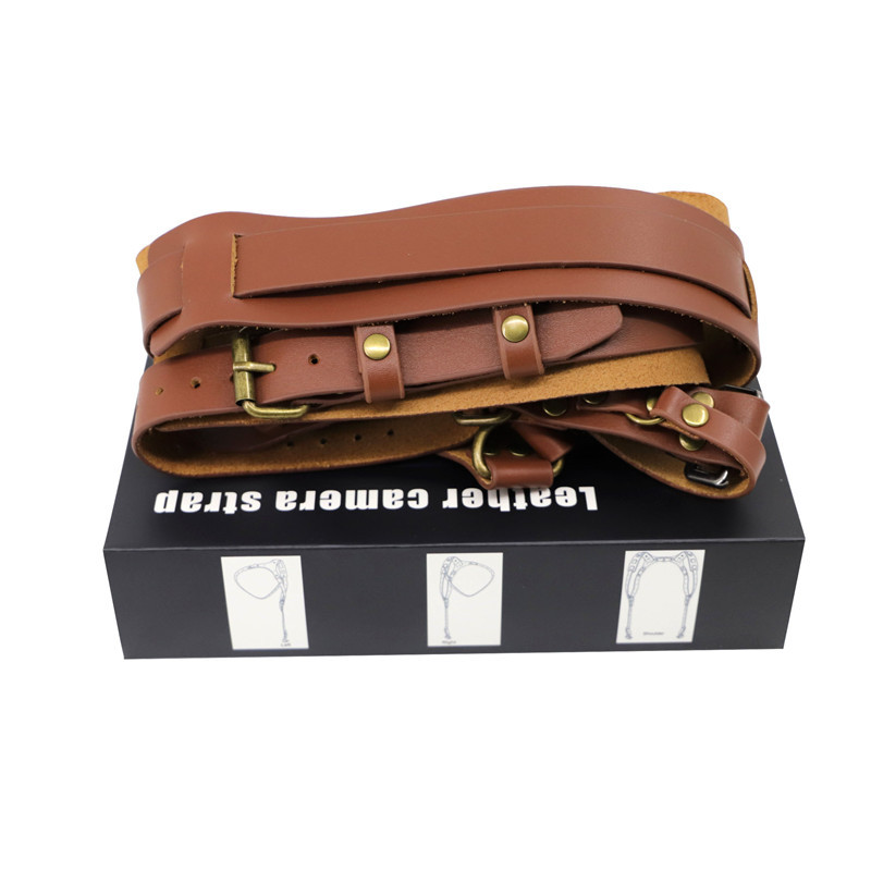 Factory Wholesale Camera Shoulder Strap Digital Accessories Photography Hand Leather Camera Double Shoulder Strap SLR DV Camera Strap