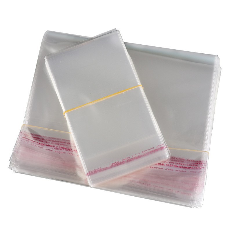 in stock wholesale opp bag self adhesive bag clothing shirt packaging self adhesive bag transparent plastic self sealing bag