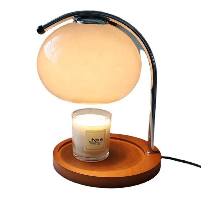 Mid-ancient glass orange atmosphere decorative lamp Korean bedroom bedside table lamp simple creative night light factory wholesale