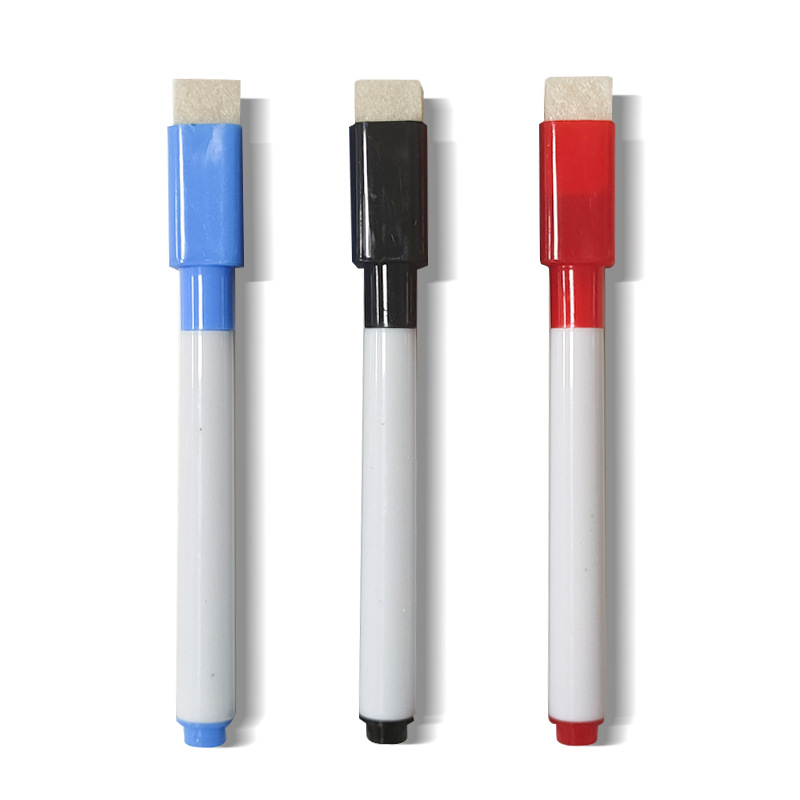 6101 wholesale magnetic blank with brush head whiteboard pen special water-based erasable creative children plastic marker pen
