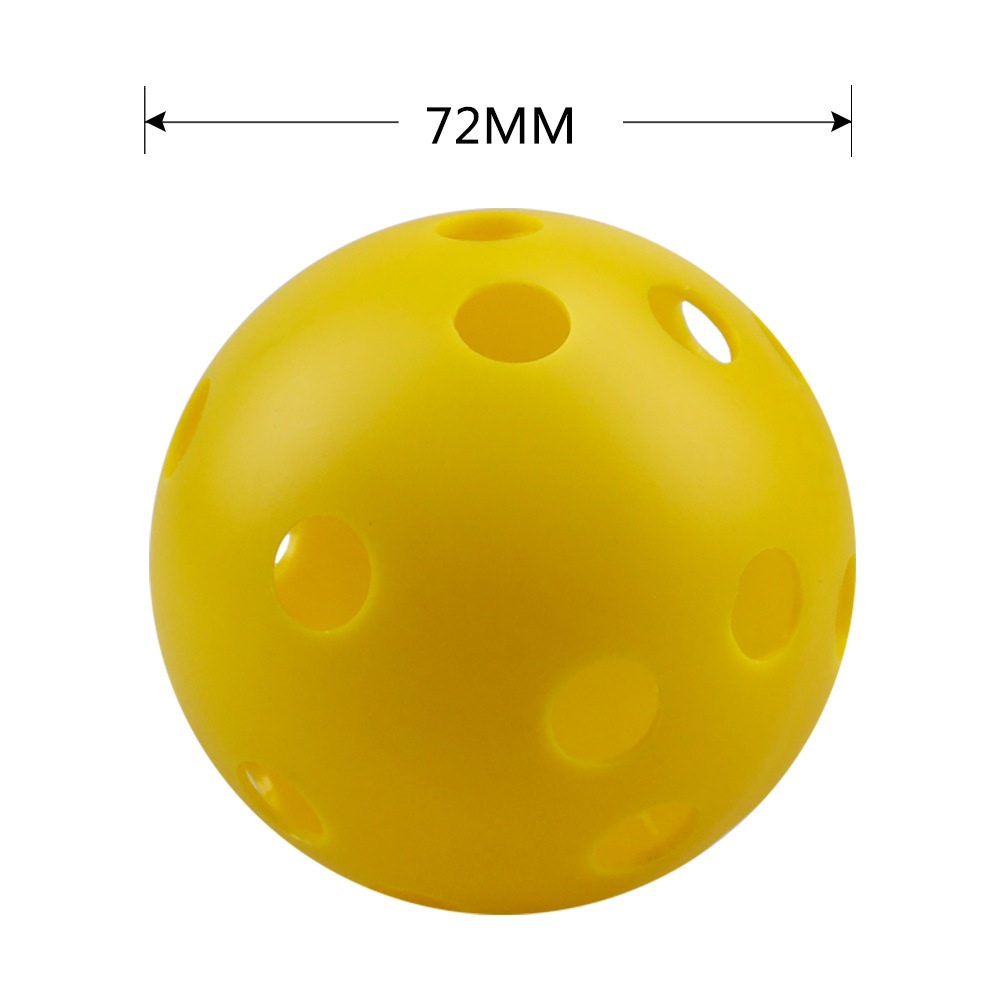 72mm Microsoft 26 hole indoor pick ball PE injection floor ball practice ball children's toy