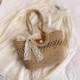 brown color point with silk scarf 40*25