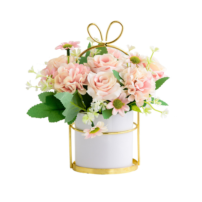 Ins北欧風金メッキ花架シミュレーション花鉢植え造花家庭装飾品プレゼント花芸クロスボーダー専用|undefined