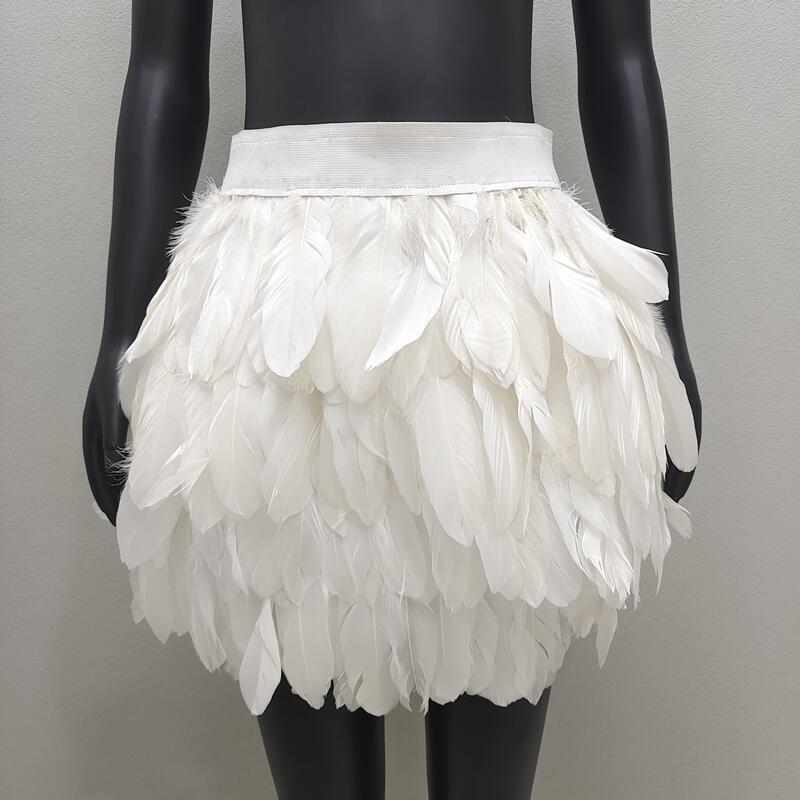 Cross-border Feather Skirt Amazon Hot Sale 11 Color Masquerade Skirt European and American Women's Fashion Skirt