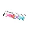 Romei colorful foldable portable eyelash brush double-headed eyelash comb eyebrow comb spiral disposable eyelash brush