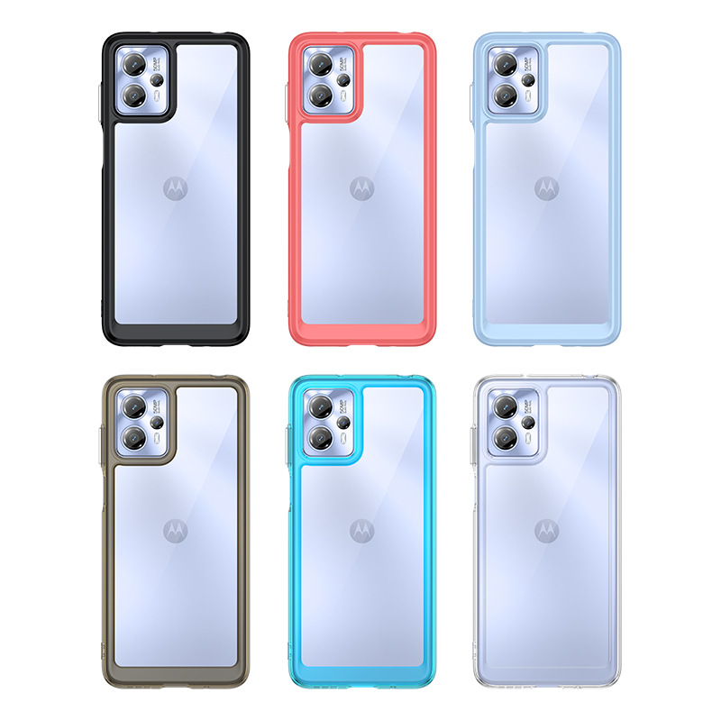 Moto G13 Mobile Phone Case Moto G13 Transparent Acrylic Protective Case Space Case Anti-fall TPU Soft Case