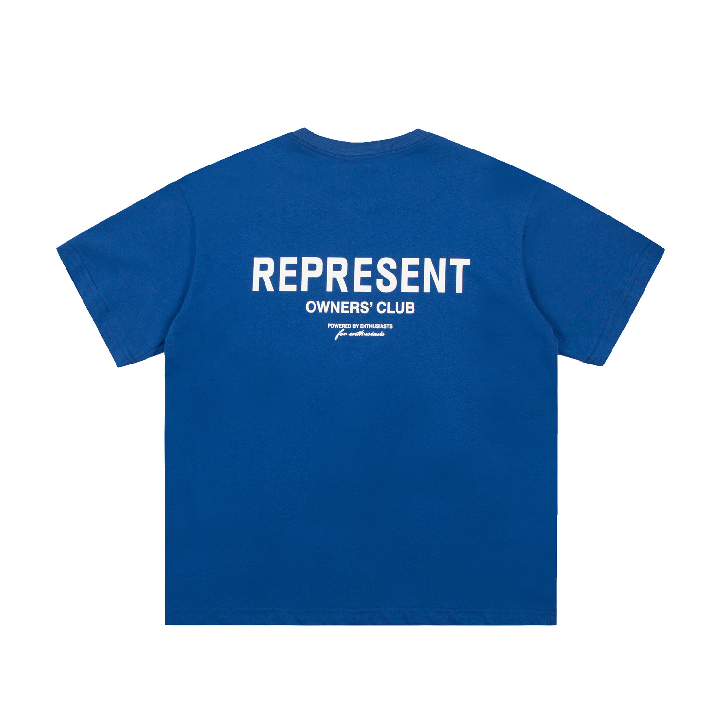 Representative classic LOGO back letter printing versatile simple street fashion T-shirt four-color TEE men summer
