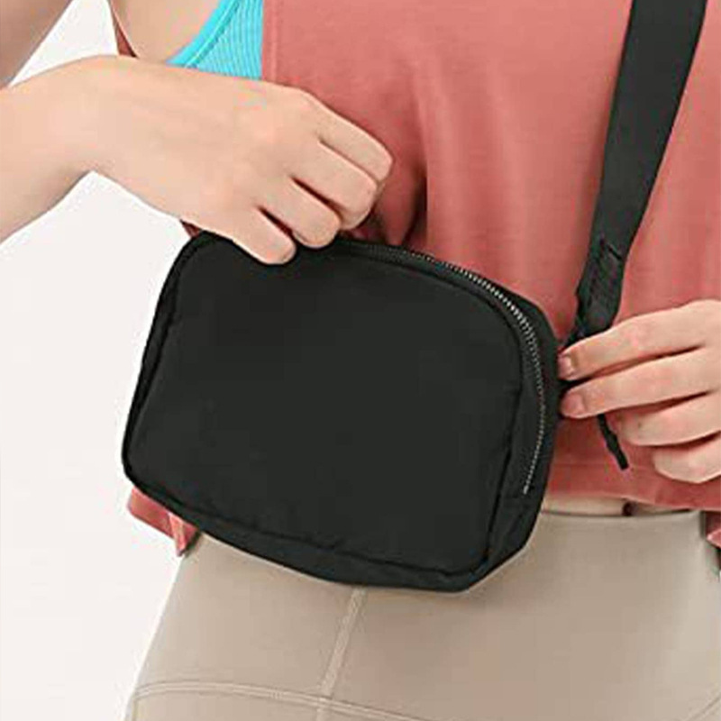 Waist Bag Lulu Same Style Waist Bag Leisure Outdoor Sports Running Chest Bag Crossbody Ins Waist Satchel Men's Chest Bag Trendy