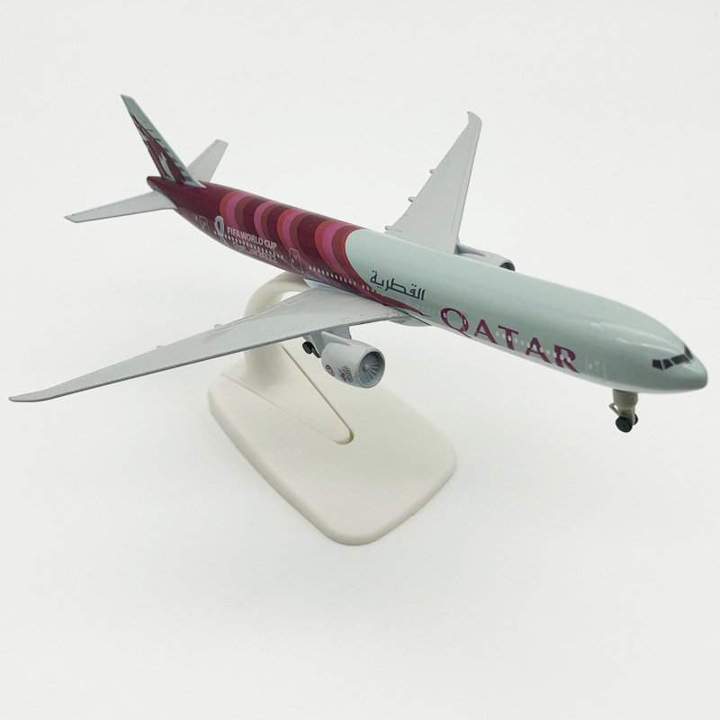 20cm航空機モデルカタールワールドカップb777合金静的置物離着陸機モデルギフトコレクション|undefined