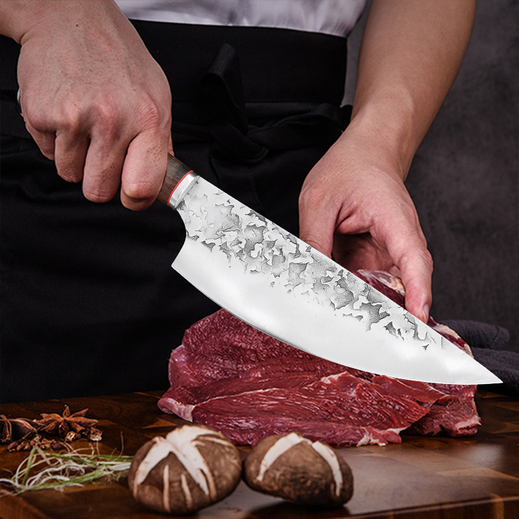 Cross-border manual forging butcher knife bone knife Pig knife kitchen meat knife peeling knife cooking knife beef knife