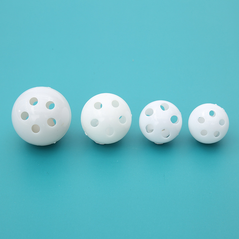 Factory wholesale plastic toy ball hole ball indoor practice ball hole plastic white ball toy ball a variety of optional