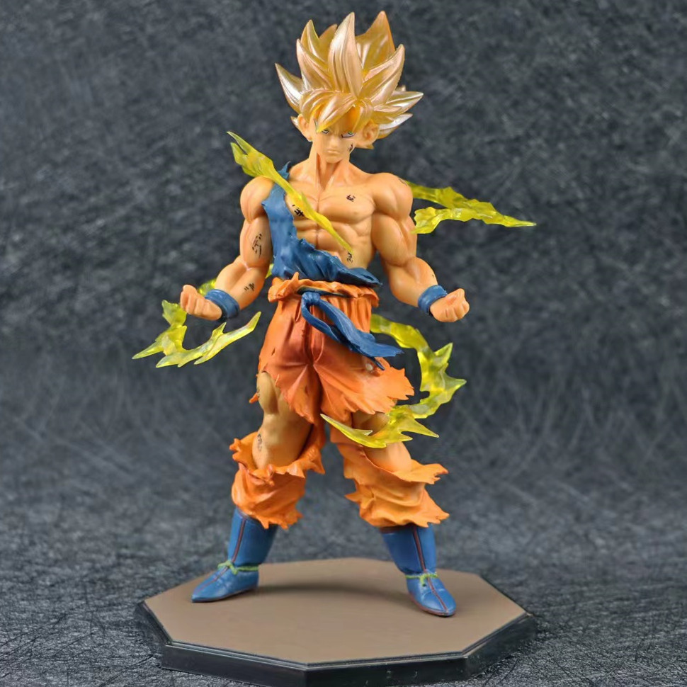 Dragon Ball Hand-made Monkey King Super Saiyan Hand-made Car Ornaments Chassis Decoration Animation Model Ornaments