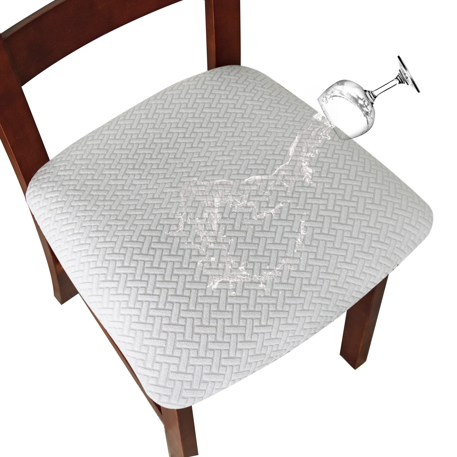 Long grid waterproof stool cover chair cover elastic chair cover