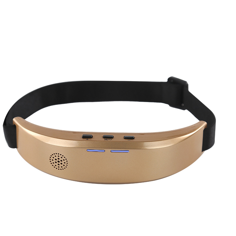 Source factory new head-mounted micro-current pulse charging intelligent voice heating head massage sleep instrument