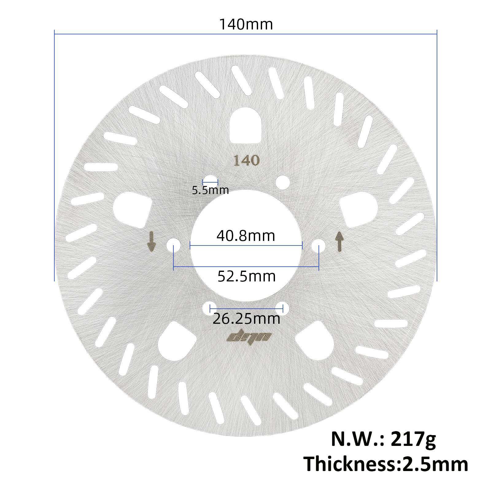 Ninebot No.9 electric scooter GT1 GT2 disc brake disc Ulip140mm6 hole thickened brake disc screw