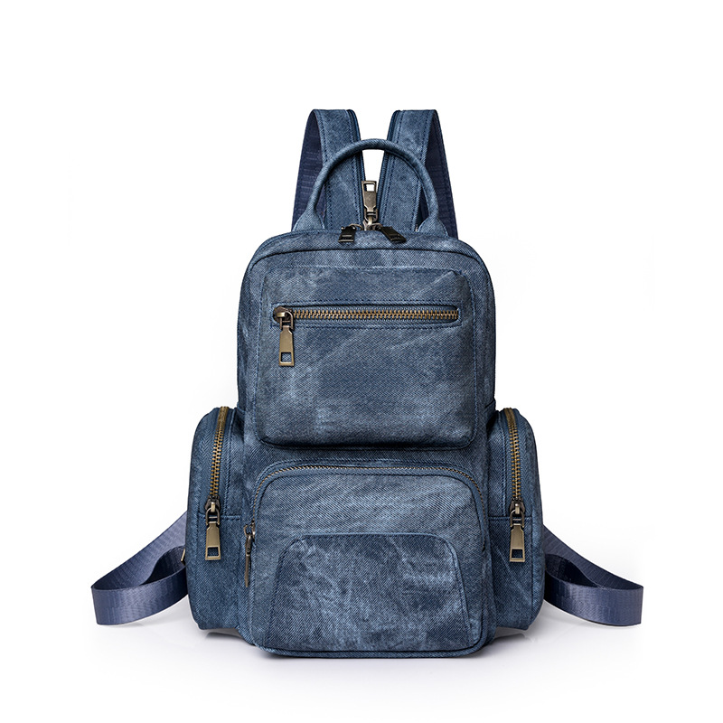 Cross-border Women's bag retro PU small backpack outdoor leisure travel chest bag women's new dual-use women's backpack