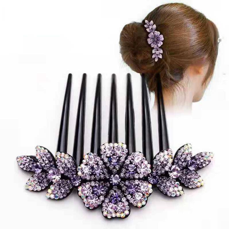 Hair Comb Adult Non-slip Large Elegant Lady Simple All-match Hair Clip Korean Style Comb Card Comb Disc Hair Disc