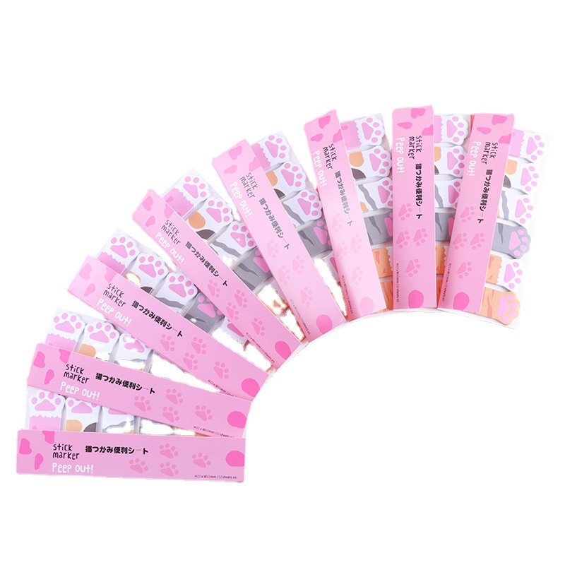 Cute Japanese and Korean Animal Series Row Sitting Post-it Notes Creative N-time Post-it Notes Paper Lead Post-it Notes