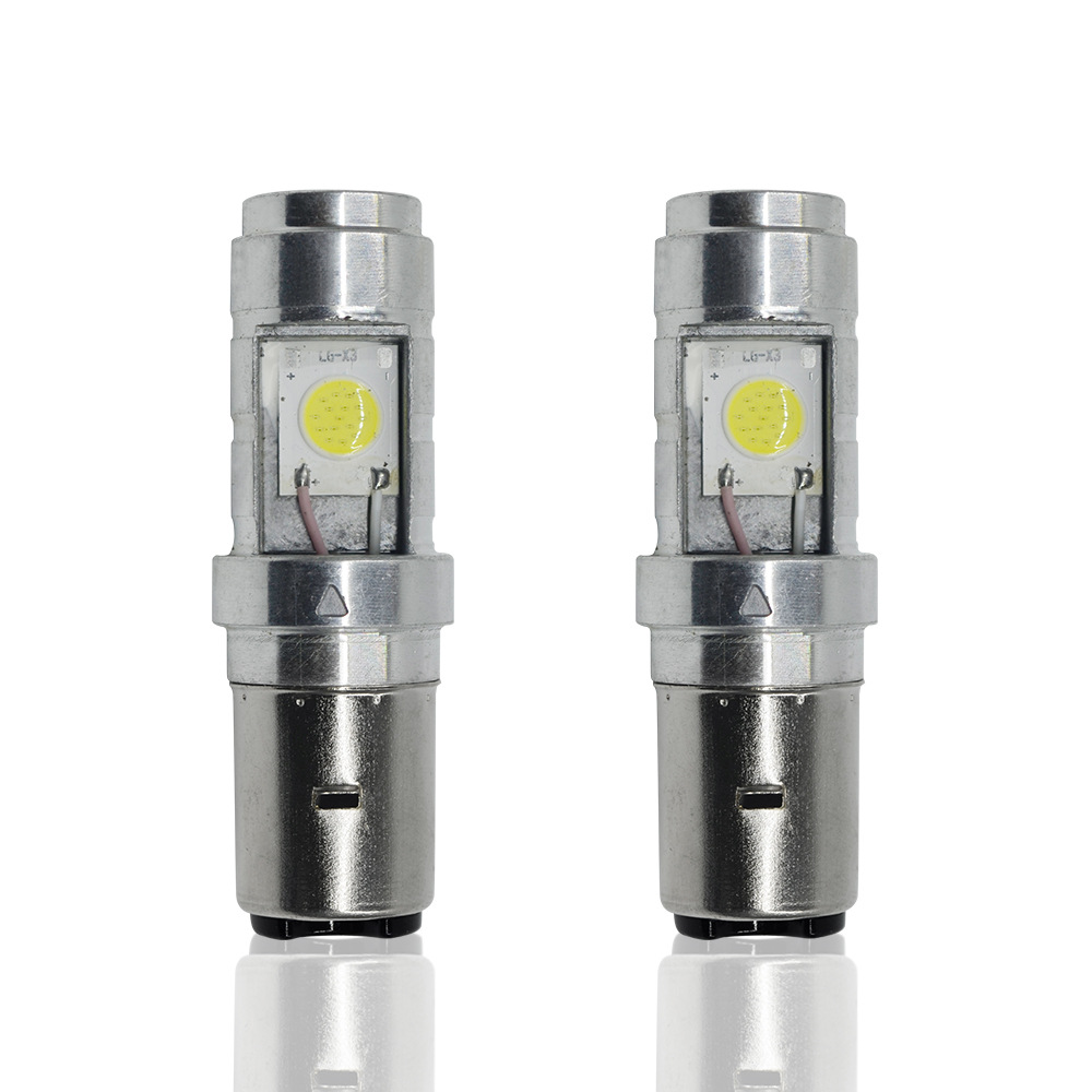 Electric car headlight highlight cob bulb P15D BA20D H4 motorcycle modified LED headlight