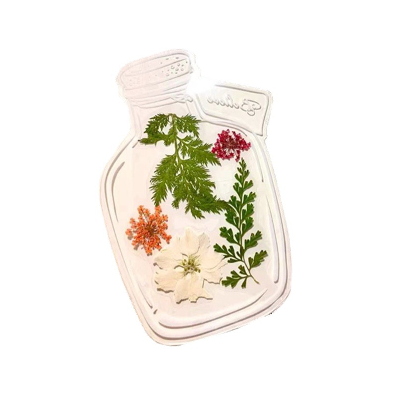 TikTok with Dried Flower Bookmark Handmade diy Transparent Small Bottle Material Bag Student Creative Homemade Plant Petals