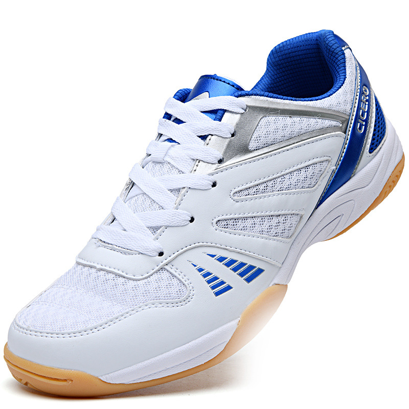 New Badminton Shoes Men's Breathable Mesh Comfortable Vleyball Shoes Student Competition Training Shoes Couple's Table Tennis Shoes